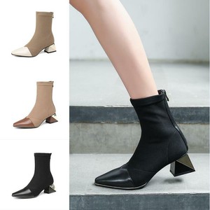 elastic ankle boots