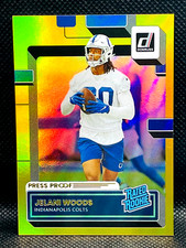 2022 Panini Donruss  JELANI WOODS RC #382 - Gold Press Proof Holo Rated Rookie