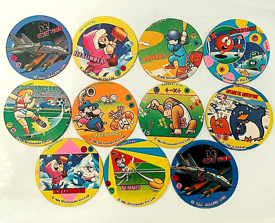 Game Item) Menko, Famicom, mario bros etc 11 set, Retro, Amada