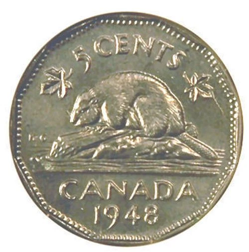 NGC RARE 3 CANADA MINT ERRORS WITH 2 DIE CRACKS 1 DIE CUD MS63 1948 CANADA ERRO  - Image 3 of 4