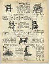 1928 PAPER AD Portable Factory Auto Car Garage Motor Engine Hoist Crane Winch