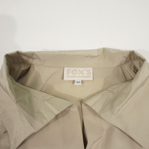 FOX`S Damen Hemd / Bluse Gr. 42 sand 3/4 Ärmel Kragen Oberteil Hemdbluse Baumwol - Bild 6 von 13