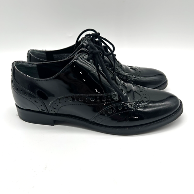Vionic Womens Dress Shoes Sz 6.5 M Black Patent Leather Wingtip Oxfords EUC  | eBay
