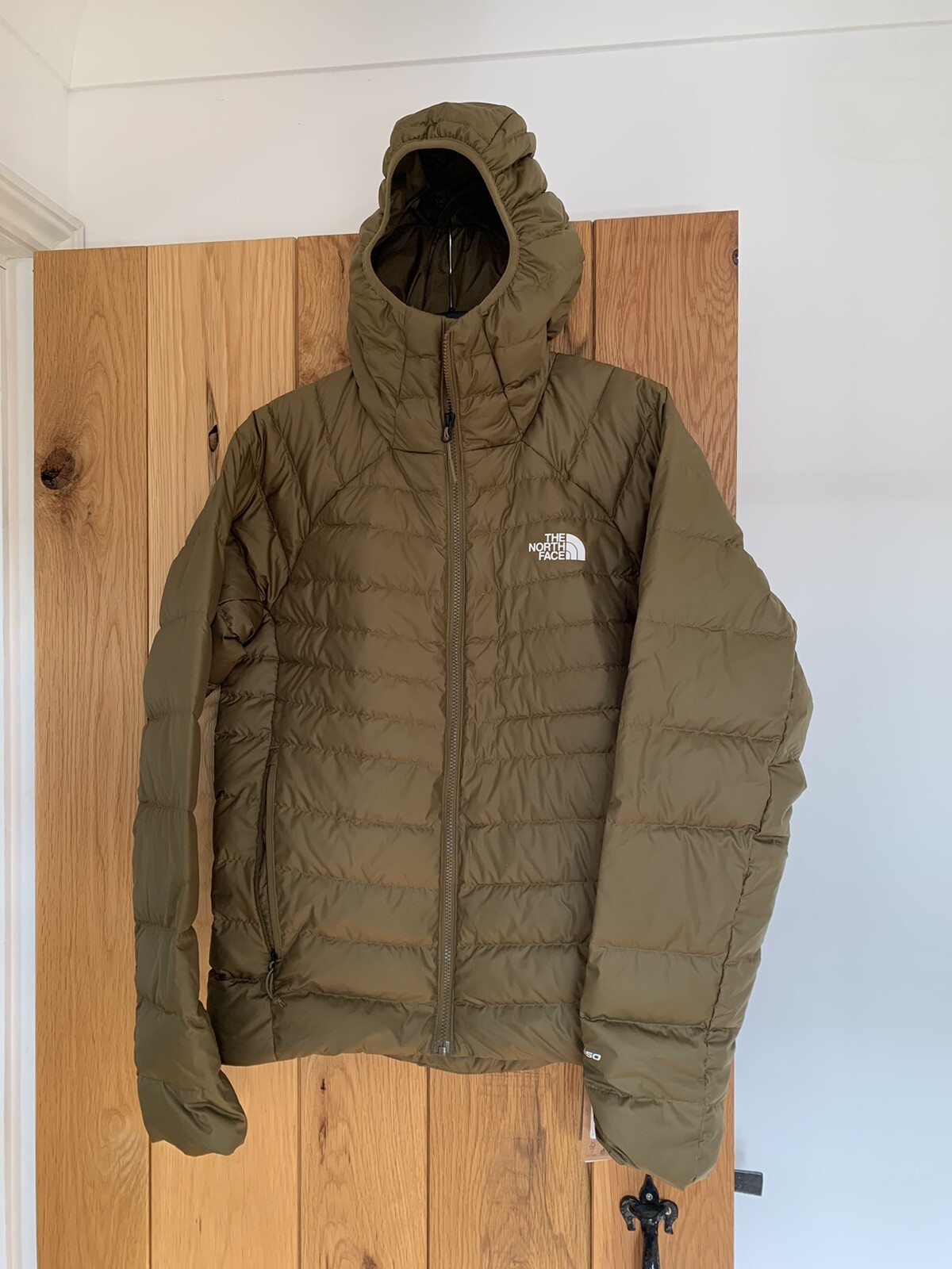 Men's North Face Down Hometown Hoodie Green Jacket Coat Medium | eBay