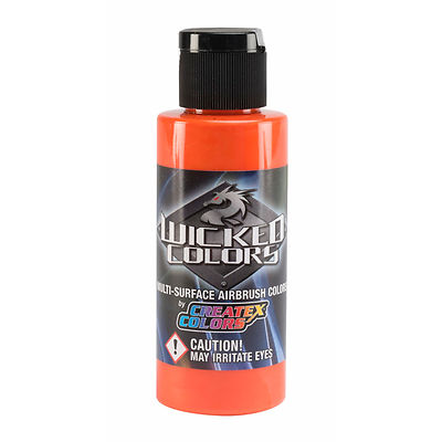  Createx Wicked Colors W004 Orange 2oz. water-based universal airbrush paint 