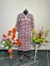 new Indian Woman AAA Quality Dress Italian Design Hand Block Print Dress Kaftan