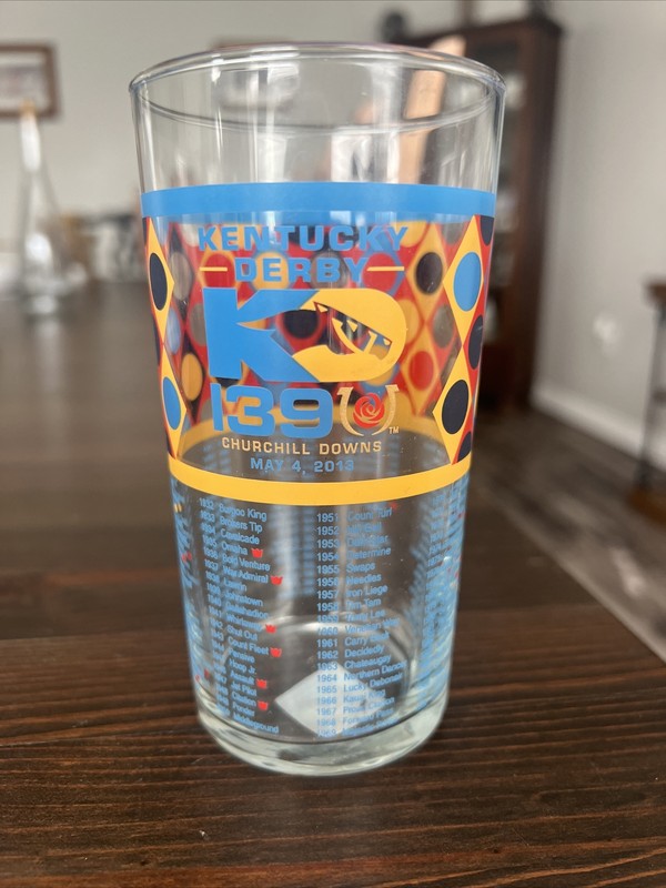 139th kentucky derby glass Orb