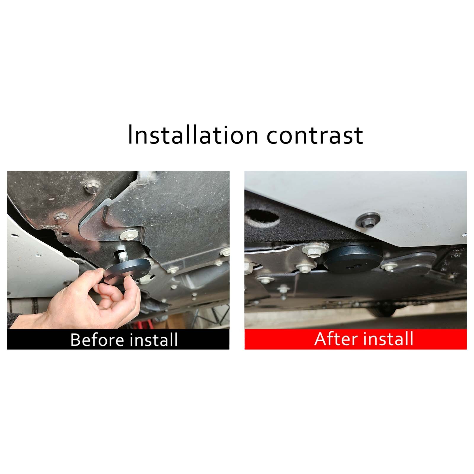 4PCS Black Alloy Pack Jack Pad Jacking Lift Pad Fit For Corvette C5 C6