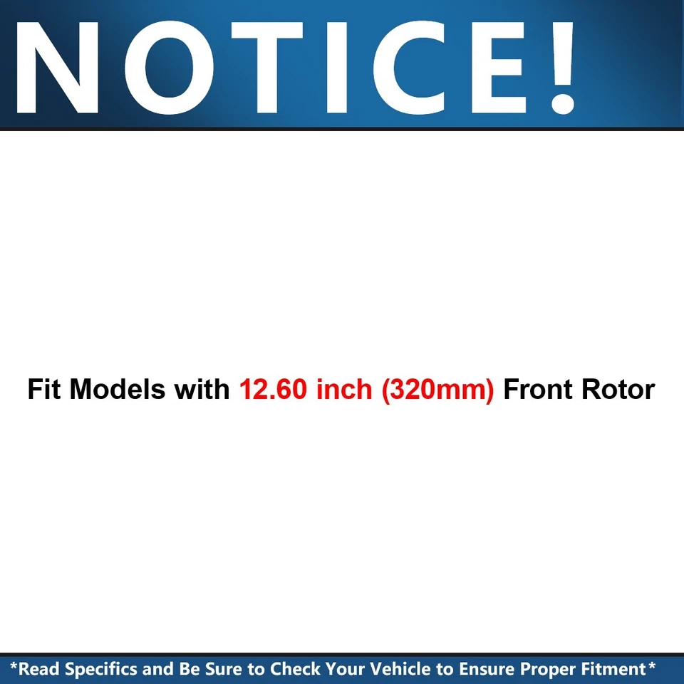 Rotores de disco delanteros pastillas de freno de cerámica para Ford Edge Lincoln MKX 2007-2014 Foto 2 de 4