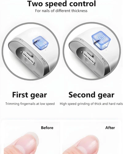 Cortaúñas Eléctrico de Seguridad Automático Recortador de Uñas Gruesas Herramienta Profesional - Imagen 14 de 20