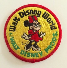 Vintage MINNIE MOUSE WALT DISNEY WORLD Theme Park Florida Embroidered Patch
