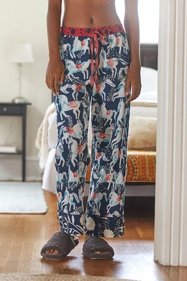 Horse Flannel Pajama Sleep Pants 