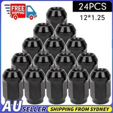 24x M12X1.25mm Wheel Lug Nuts 35mm Fit For Nissan Navara NP300 Patrol Pathfinder
