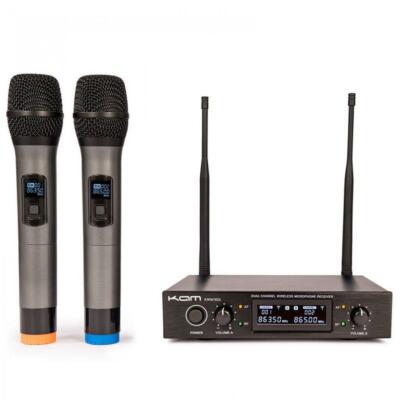 Kam KWM1932 Dual Twin professionelles kabelloses UHF-Mikrofonsystem DJ Karaoke  