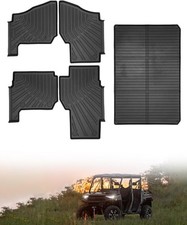 TPE Floor  Bed Mat Set for Polaris Ranger Crew XP 1000 2019-2025  5 PCS All