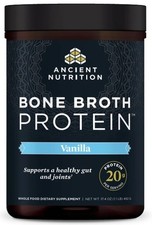 Ancient Nutrition Bone Broth Protein Powder Vanilla-20 Servings