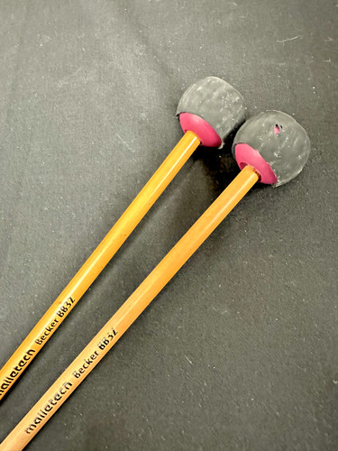 MalletechBB32 Becker Xylophone Mallets, Pair, Maroon-VERY GOOD