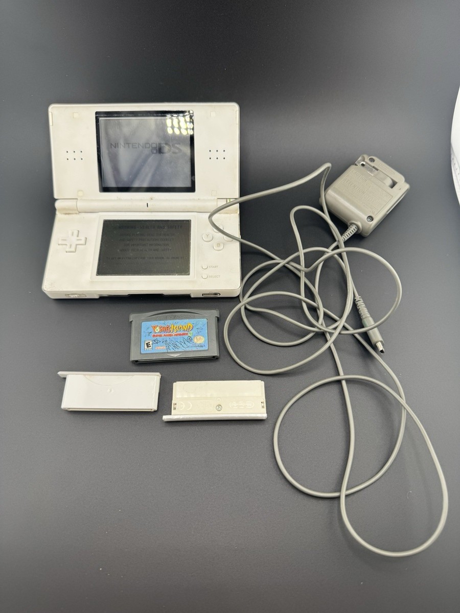 Nintendo DS Lite White Handheld - Tested & Working - Includes