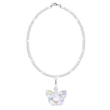 Crystal Glass Butterfly Car Mirror Decor Hanging, Automotive Rear View Mirror