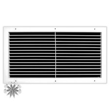 18x8 Return  Supply Air Vent Cover Grille Wall - Overall Size 19.85" x 9.85"