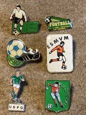 Lot De 6 Pin’s Sport Football Certains Signés
