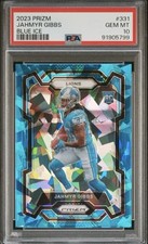2023 Panini Prizm - Rookie Jahmyr Gibbs #331 Blue Ice Prizm /99 (RC) PSA 10 SSP