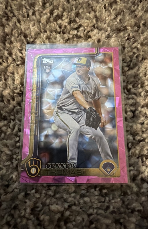 2025 Topps Update Series - Connor Thomas #US63 Pink Diamante Foil (RC)