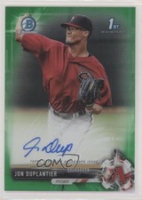 2017 Bowman Chrome Prospect Green Refractor 53/99 Jon Duplantier Auto 00bo