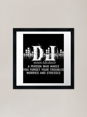 Toller DJ gerahmter Kunstdruck gerahmtes Wandbild Poster Leinwanddruck Bild