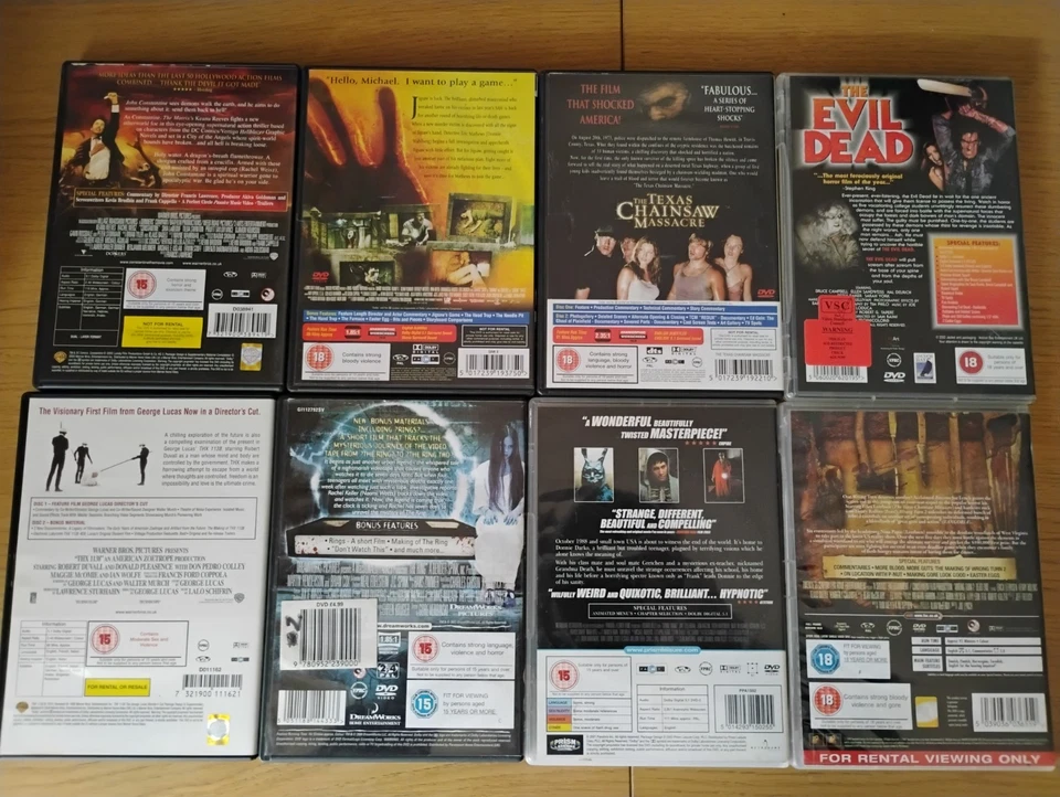 Horror Dvd Bundle X 8 .Saw Ii,Thx 1138,Wrong Turn 2 Etc - Image 2 of 4