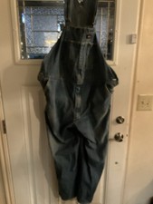 Dickies Bib Overalls Men 46x30 Blue Denim Carpenter