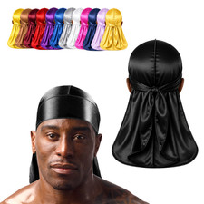 Silky Satin Durag for Men & Women ? Premium Soft Du Rag for Waves, Braids & Locs