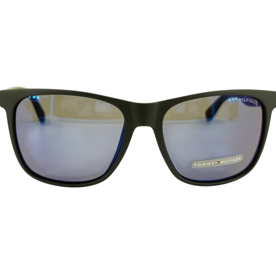 Gafas de sol Tommy Hilfiger TH1281S de plástico para hombre 0FMA negro mate 56-17 con espejo Foto 3 de 4