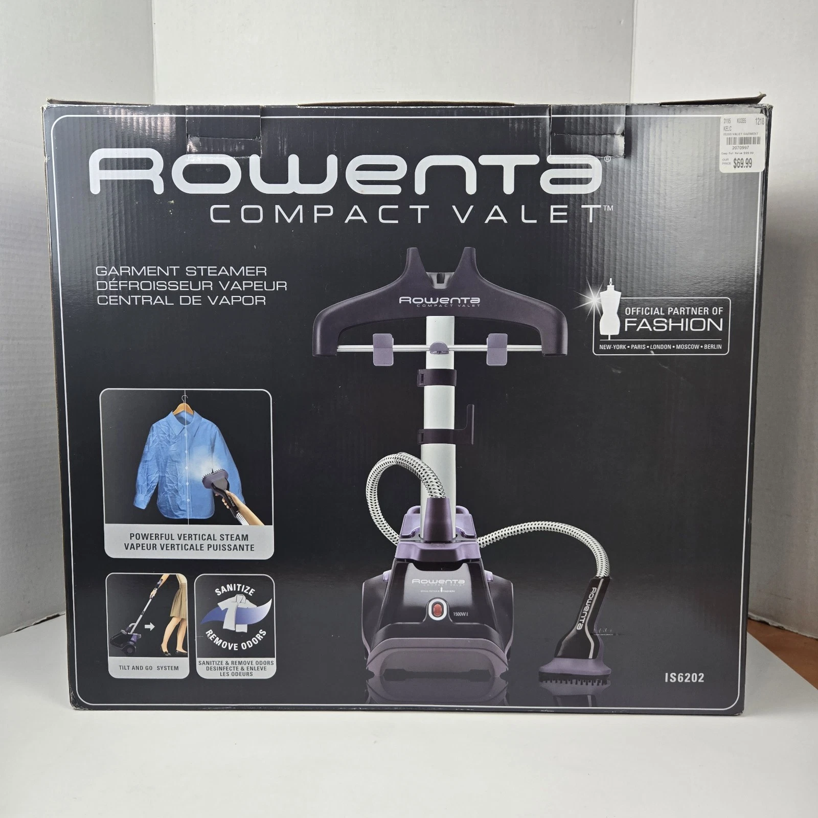 Rowenta IS6202 Compact Valet Garment Steamer w Hose & Accessories Tilt & Go NEW!
Opens in a new wind