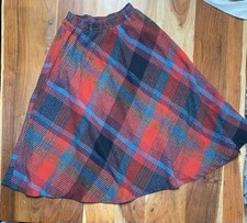 Vintage Women  s Plaid Skirt