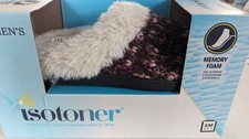 Isotoner SIZE SM 6.5-7 Women  s Memory Foam Slippers Henna NEW In BOX