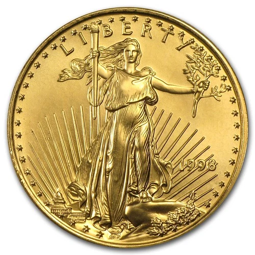 1998 American Gold Eagle 1/2 oz — photo from the most recent tracked eBay sale