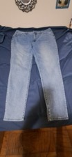 Seven7 Women's Blue Jeans Size 14 "Booty Shaper" light wash denim