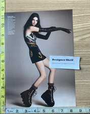 Kendall Jenner In Black Versace Dress & Boots Scene Magazine Photograph