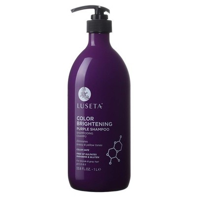 Luseta Color Brightening Purple Shampoo for Blonde and Gray Hair -Infused wit...