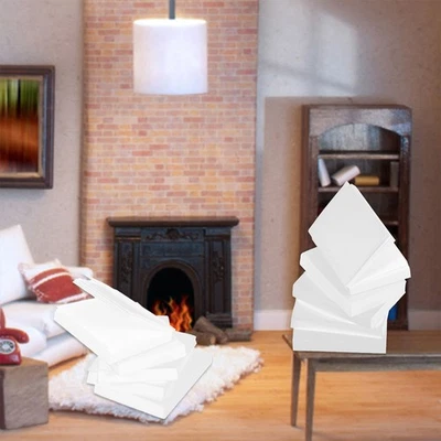 MARKENLOS 60 Piezas Modelo de Libro de Papel Miniatura Miniaturas Casa de Muñecas Libros Set Libro en Miniatura