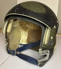 Vintage US Military HGU-26/P Flight Helmet Dual Visor Camo Vietnam Era Pilot