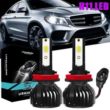 Pair H11 LED Headlight Kit Low Beam Bulb Super Bright 6500K White 1000000LM