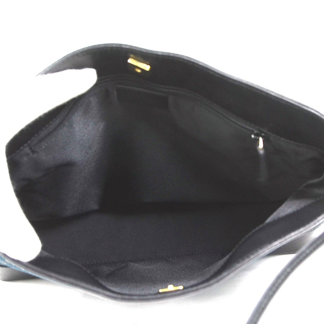 Gucci GG Canvas Leather Shoulder Bag Black Silver Used, 26x27cm thumbnail 5