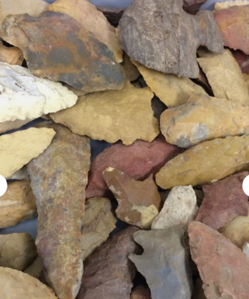 250 Ancient Indian Arrowheads "Field Grade A” Random Select GrabBag