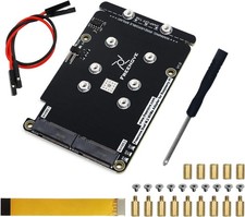 Freenove Dual M.2 NVMe SSD HAT for Raspberry Pi 5, Adapter AI 2 Slots
