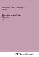 Albert; Matzdorff, Albert Ladenburg | HandwöRterbuch Der Chemie | Taschenbuch