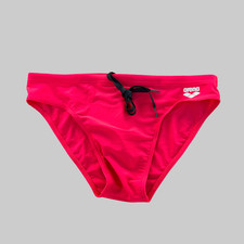 Arena men red swim diving Brief bikini swimwear swimsuit size 34 36