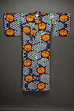 Japanese cotton "KIMONO" Yukata dress robe - hand sewn