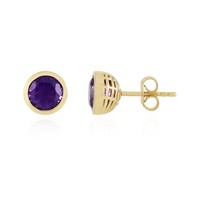 Ohrringe Aus Vergoldetem Silber Mit Brasilianischem Amethyst